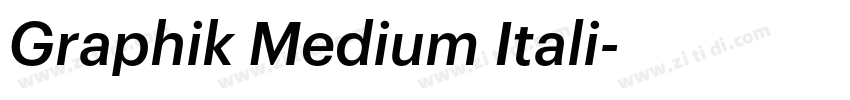Graphik Medium Itali字体转换